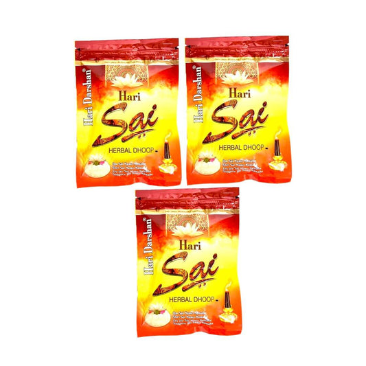 Hari Darshan Hari Sai Herbal Dhoop 20 Dhoopstick Pack of 3