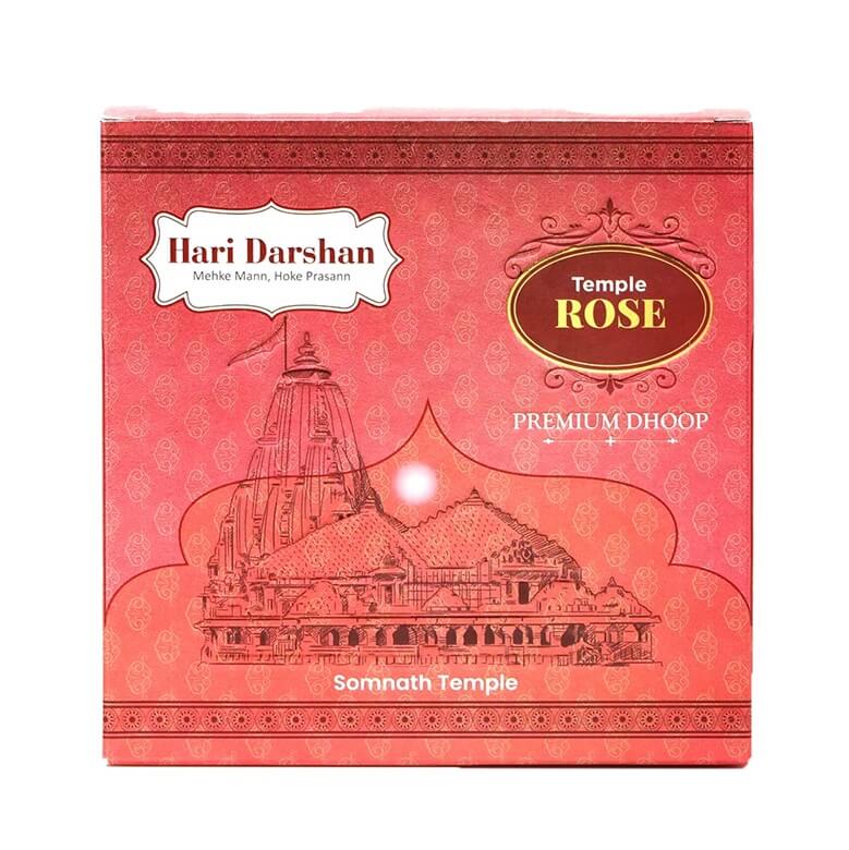 Hari Darshan Temple Rose Premium Dhoop 100 g