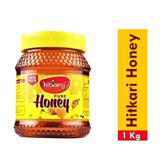 Hitkary Pure Honey 1 Kg Jar (Pack of 2 Jar)