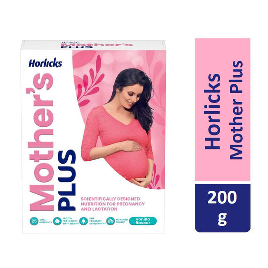 Horlicks Mother Plus Vanilla Flavour 200 g Pack Healthy Drink for Women during Pregnancy