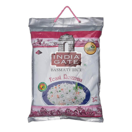 India Gate Feast Rozana Basmati Rice 5 Kg Pack