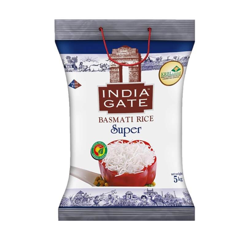 India Gate Basmati Rice Super 5 Kg Pack