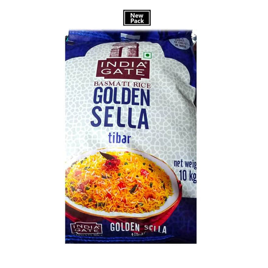 India Gate Golden Sella Tibar Basmati Rice 10 Kg Pack