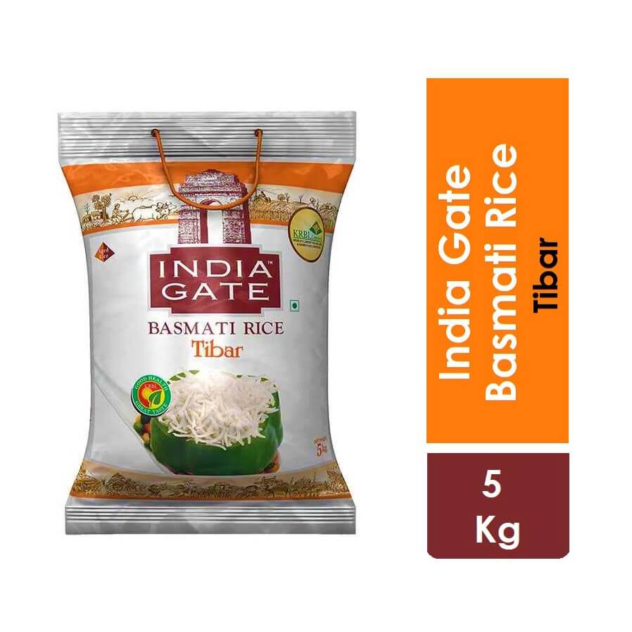 India Gate Basmati Rice Tibar 5 Kg