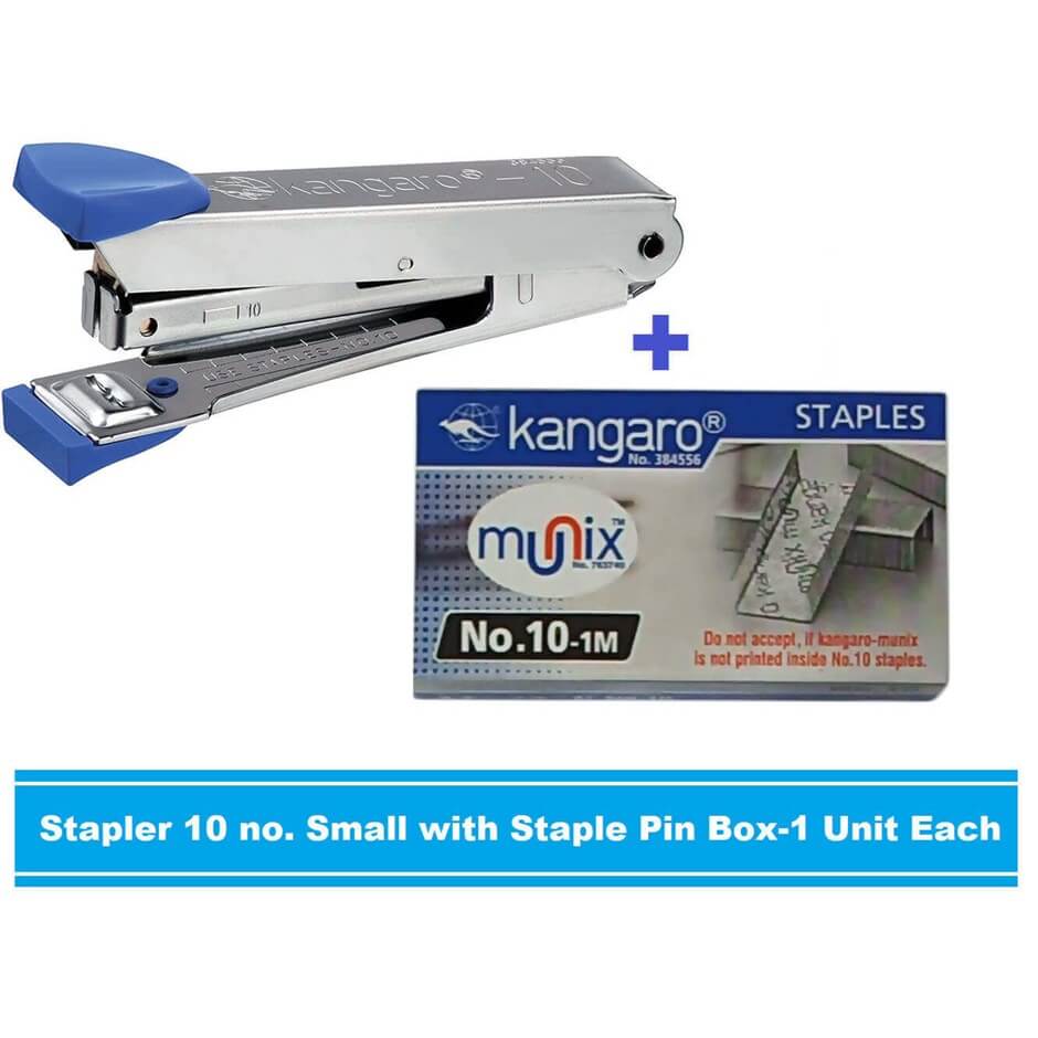 Kangaro Stapler 10 No. Size with staple Pin 1 unit each