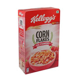 Kellogg's Corn Flakes Real Strawberry Puree Breakfast Cereal 300 g & 575 g Pack