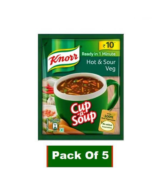 Knorr Hot & Sour Veg Cup Soup 11 g Pouch Pack of 5