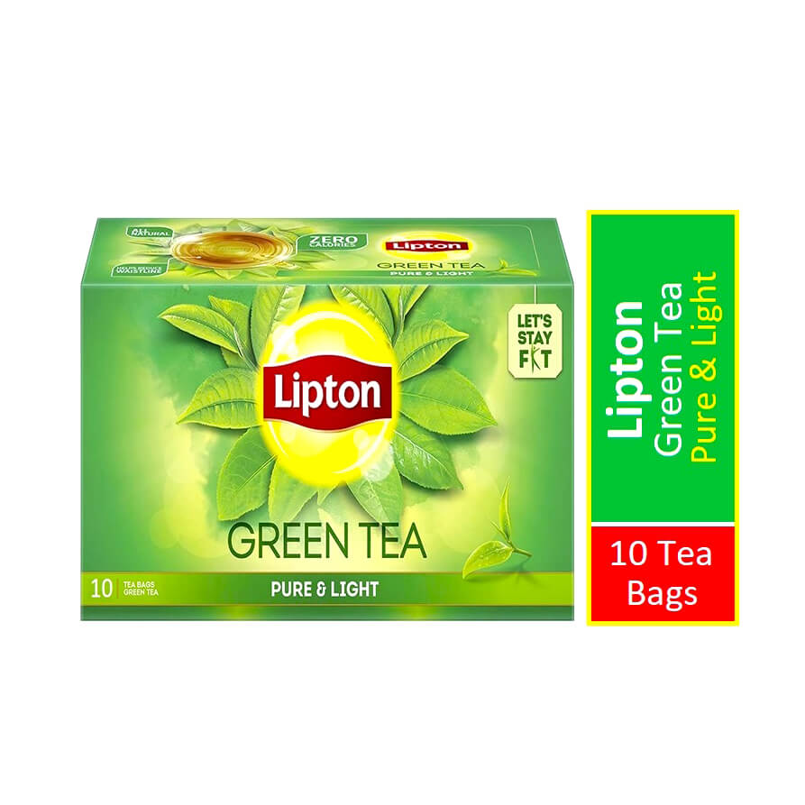 Lipton Green Tea Pure & Light 10 Tea Bags Carton