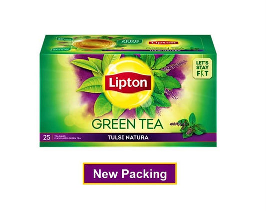 Lipton Green Tea Tulsi Natura 25 Tea Bags Carton