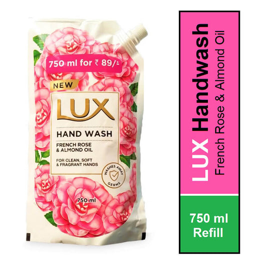 Lux Handwash French Rose & Almond Oil 750 ml Refill Pack