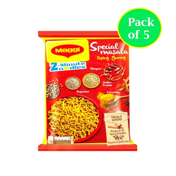 Maggi Special Masala 2 Minute Noodles 70 gram Pack of 5