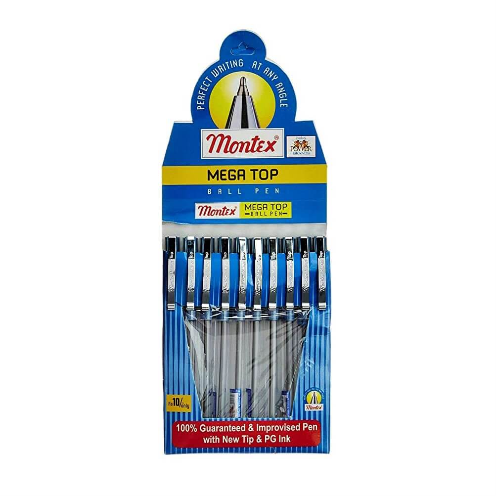 Montex Mega Top Ball Pen - Pack of 10