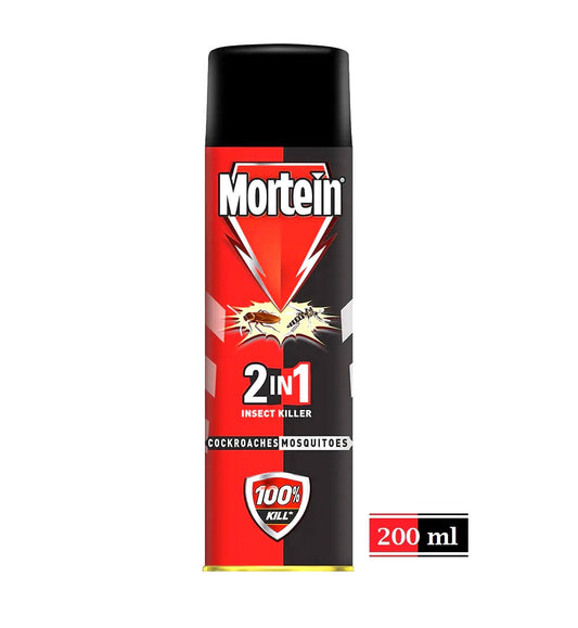 Mortein 2 IN 1 Mosquito & Cockroach Killer Spray 200 ml, 400 ml & 600 ml