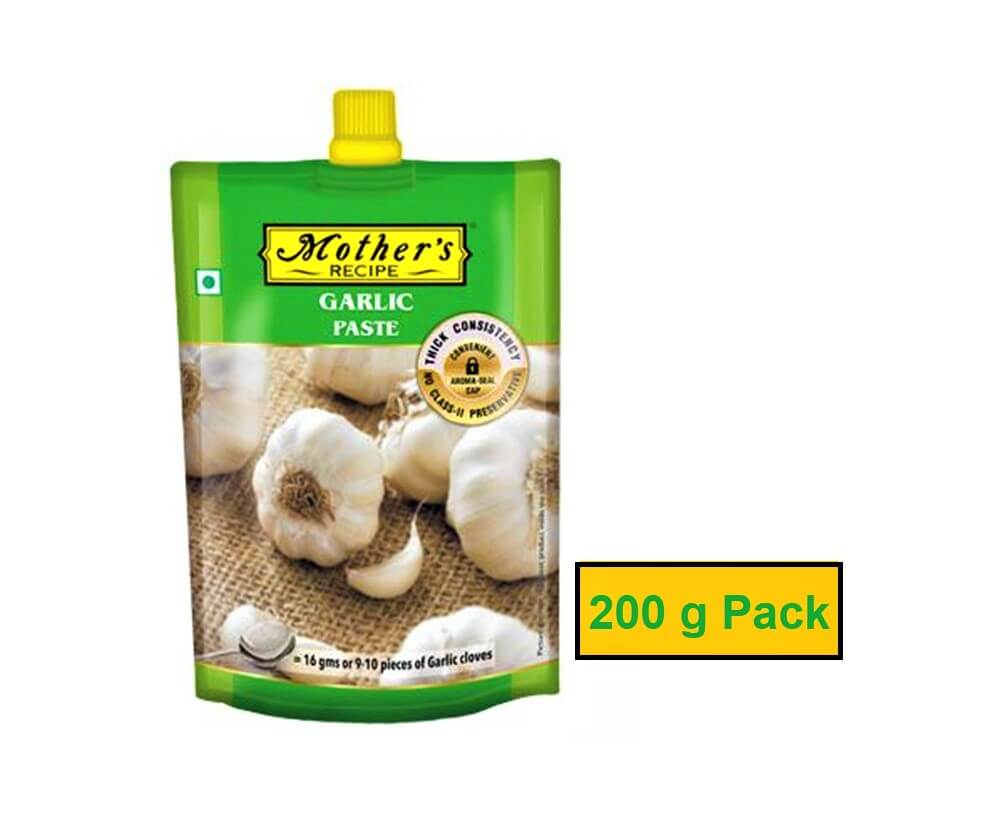 Mother Recipe Garlic Paste 200 g Pack