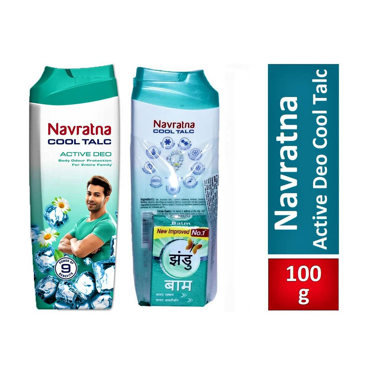 Navratna Active Deo Cool Talcum Powder 100 g & 400 g