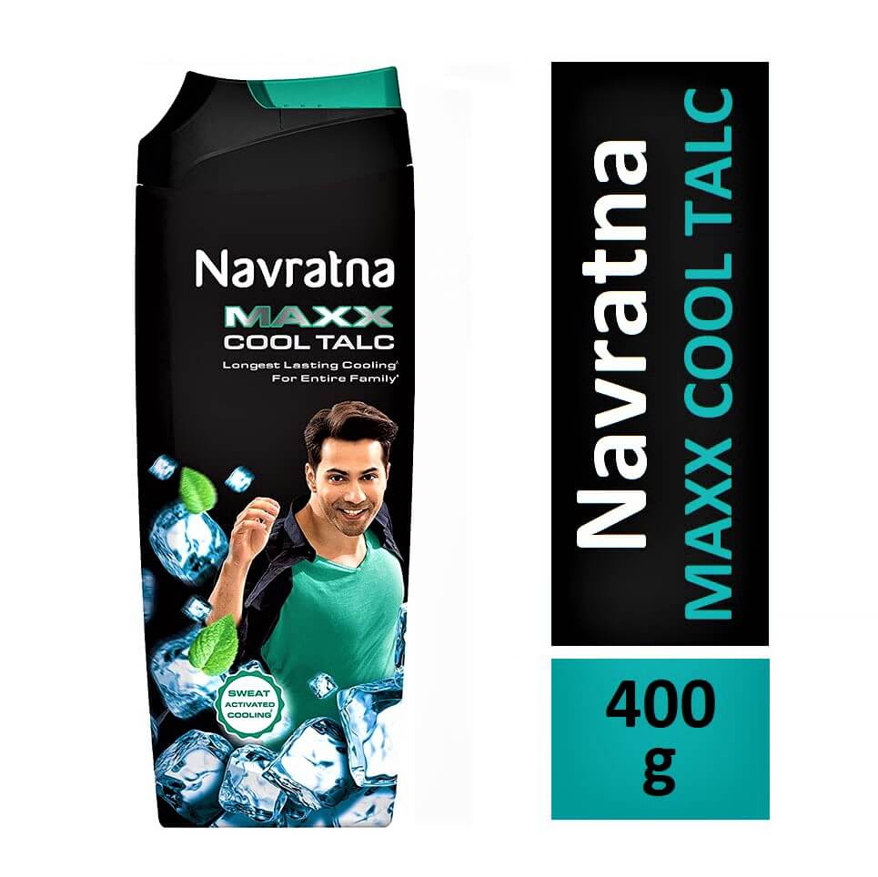 Navratna Maxx Cool Talcum Powder 400 g