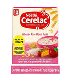 Nestle Baby Cerelacs with Milk Wheat Rice Mixed Fruits 300 g Carton