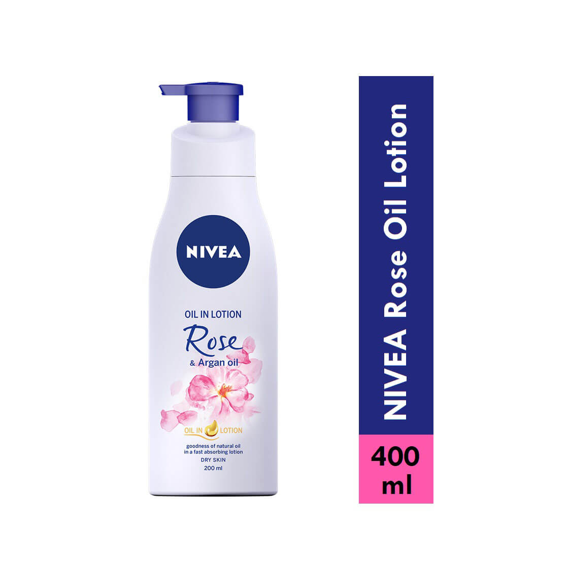 Nivea Oil In Lotion with Rose & Argan Oil 200 ml Bottle