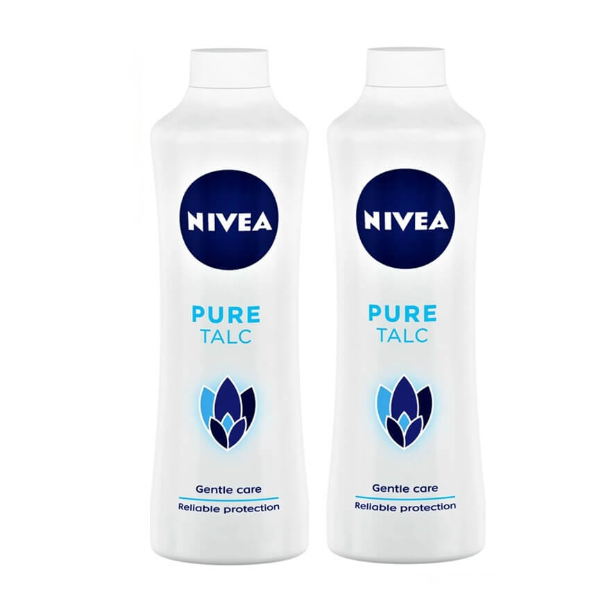 Nivea Pure Talcum Powder 400 g x 2 Pc