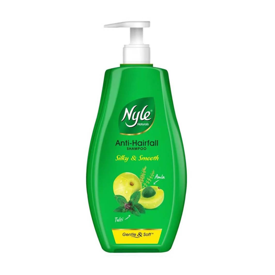 Nyle Naturals Silky & Smooth Anti Hairfall Shampoo with Tulsi & Amla 800 ml