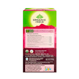 Organic India Tulsi Sweet Rose Green Tea 25 Tea Bags Carton