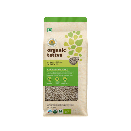 Organic Tattva Organic Urad Dal Whole White 500 g Pack