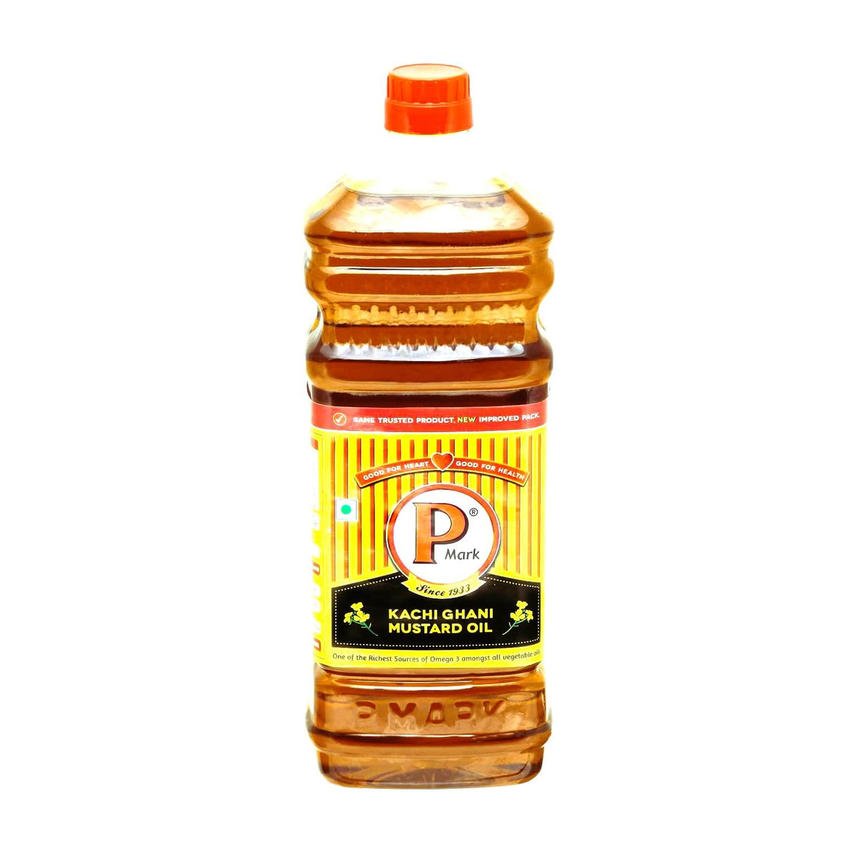 P Mark Kachi Ghani Mustard Oil 1 L Bottle