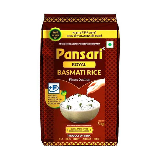 Pansari Royal Basmati Rice 5 Kg Pack