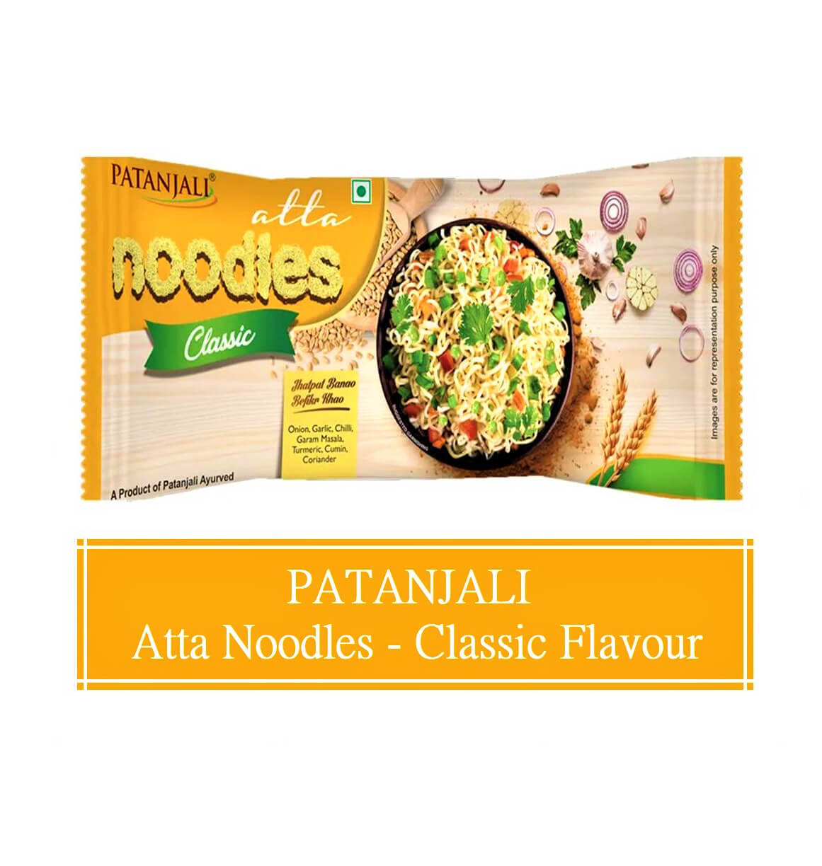 Patanjali Atta Noodles Classic Flavour 240 g Family Pack