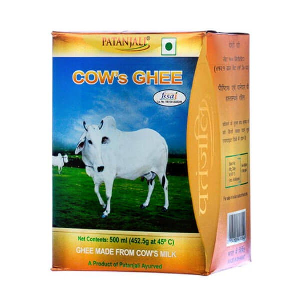 Patanjali Cow ghee 500 ml carton