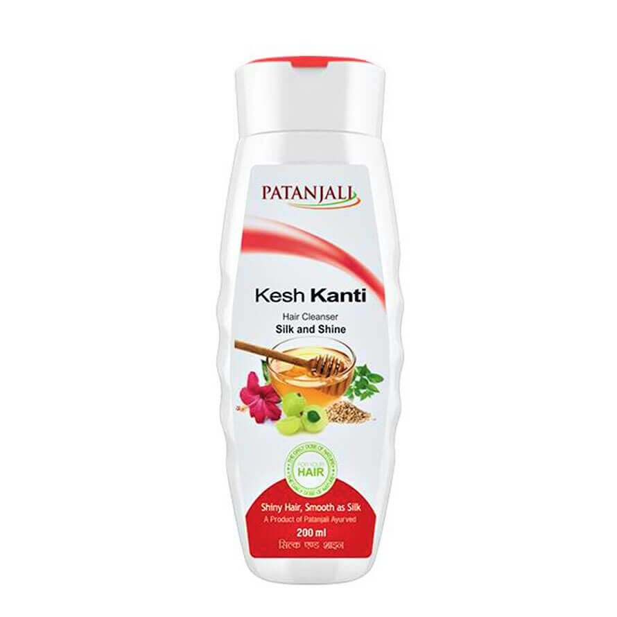 Patanjali Kesh Kanti Hair Cleanser with Silk & Shine 200 ml & 450 ml