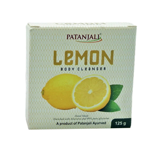 Patanjali Lemon Body Cleanser Soap 125 g & 4 Bars of 125 g (B-3 & G-1 Free)