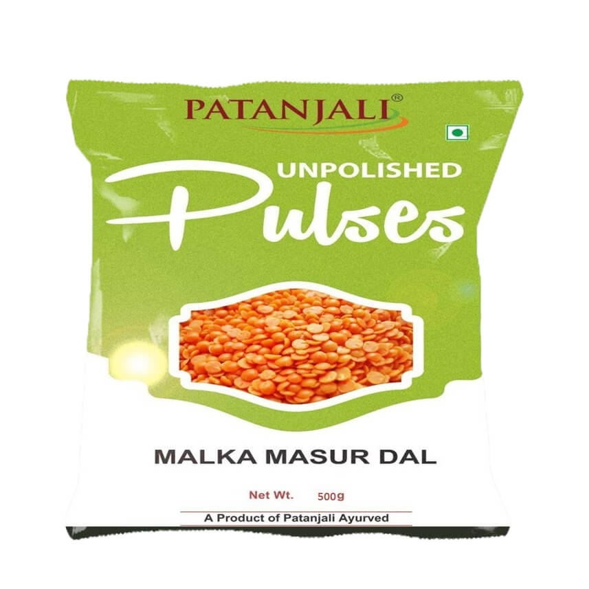 Patanjali Malka Masoor Dal Unpolished 500 g & 1 Kg