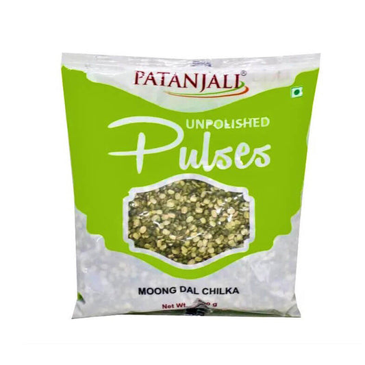 Patanjali Moong Chilka Pulse (पतंजलि मूंग छिलका दाल) - Unpolished - 500g & 1 Kg