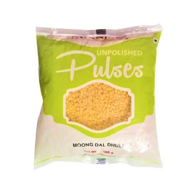 Patanjali Moong Dhuli Pulse (पतंजलि मूंग धुली दाल) Unpolished 500g & 1 Kg Pack