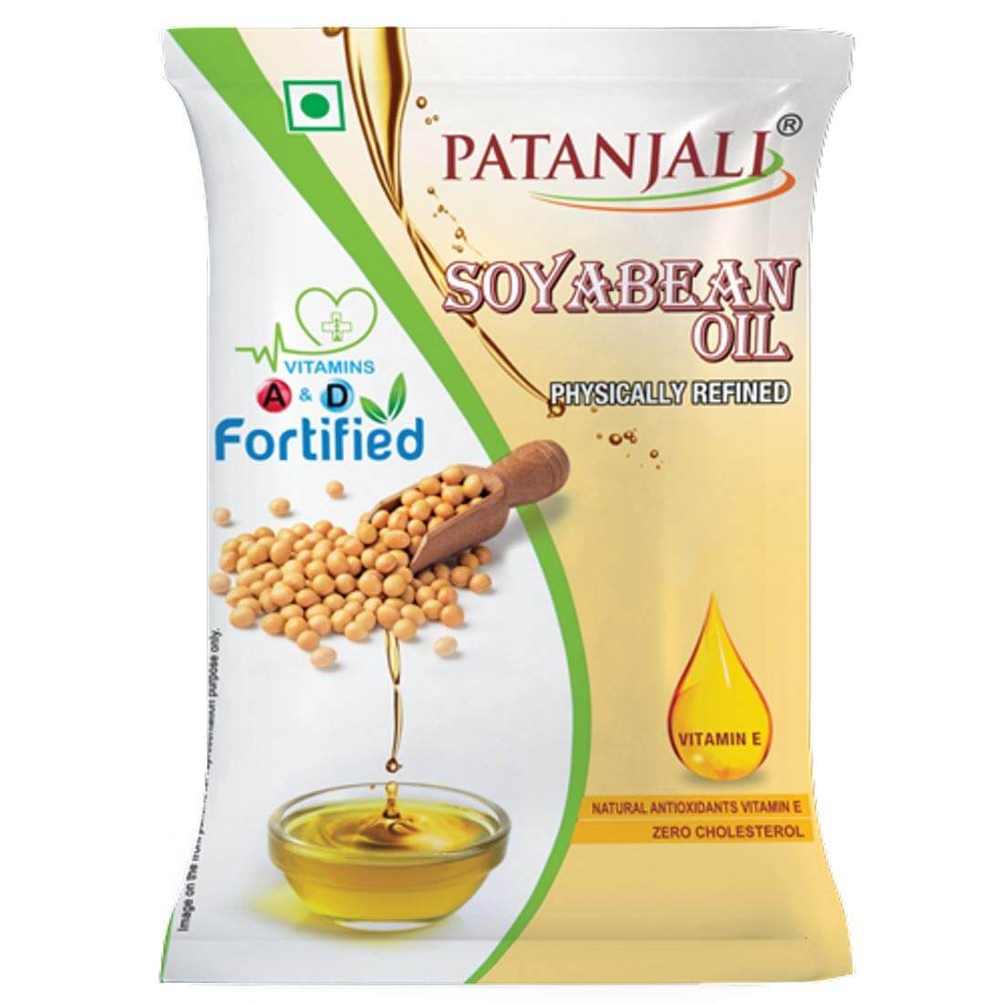 Patanjali Refined Soyabean Oil 1 litre Pouch