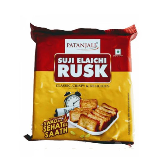 Patanjali Suji Elaichi Rusk - 200 g Pack