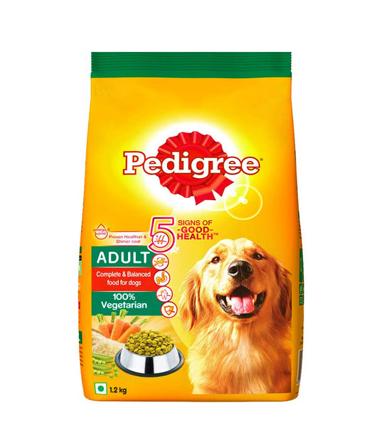 Pedigree Dog Food Adult Vegetarian 1.2 Kg & 3 Kg Pack