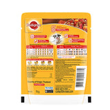 Pedigree Puppy Dog Food Gravy Chicken & Liver Chunks flavour with vegetables - 30 Pcs of 70 g Pack