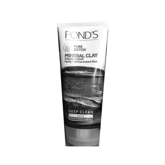 Ponds Pure Detox Facial Foam Mineral Clay - 90 g Tube