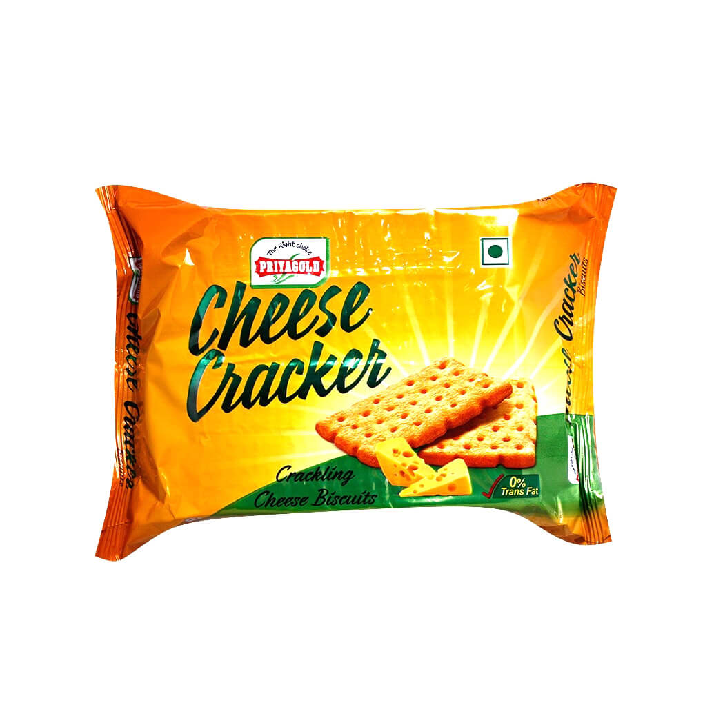 Priyagold Cheese Cracker Cracking Cheese Biscuits - 200 g Pack