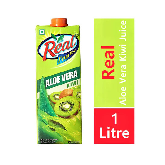 Real Aloe Vera kiwi Juice - 1 Litre Tetra Pack