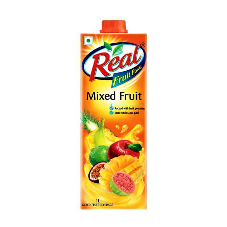 Real Mixed Fruit Juice - 1 Litre Tetra Pack