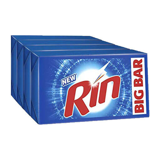 Rin Detergent Bar - 250 g Pack of 4