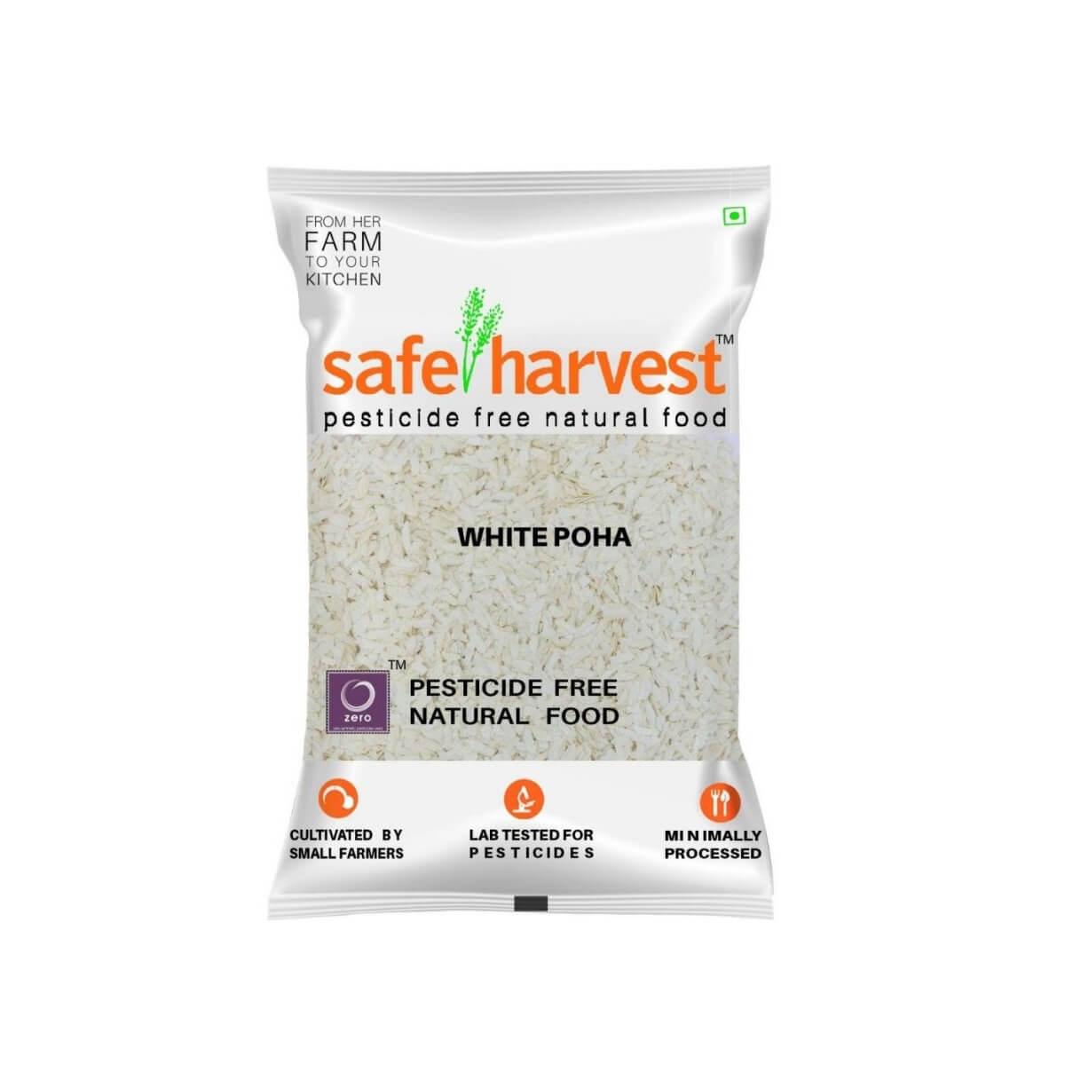 Safe Harvest White Poha - 500 g Pack