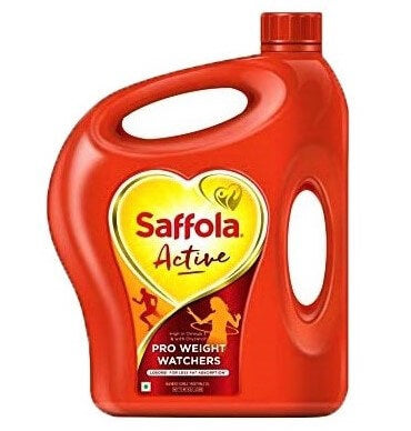 saffola Active Pro weight Watchers Blended Edible Vegetable oil - 5 Litre Jar