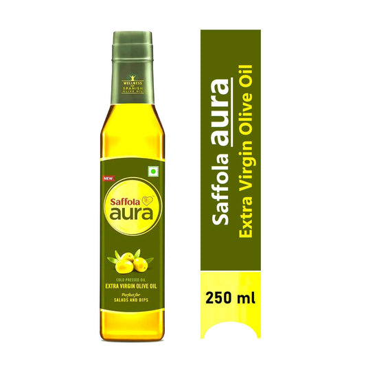 Saffola Aura Extra Virgin Olive Oil - 250 ml Bottle