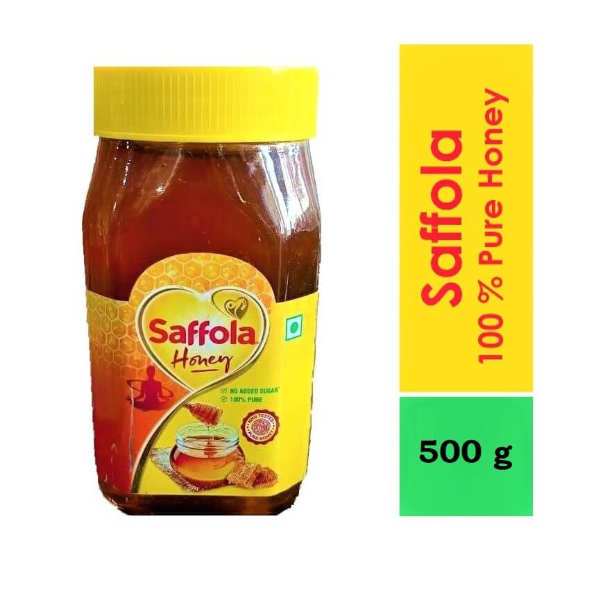 Saffola Honey 100 % Pure & NMR Tested - 500 g Jar