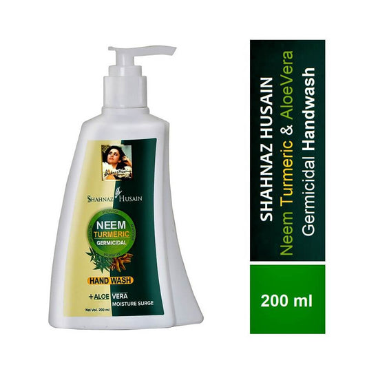 Shanaj Husain Neem Turmeric Germicidal Handwash with Aloe Vera 200 ml Pump