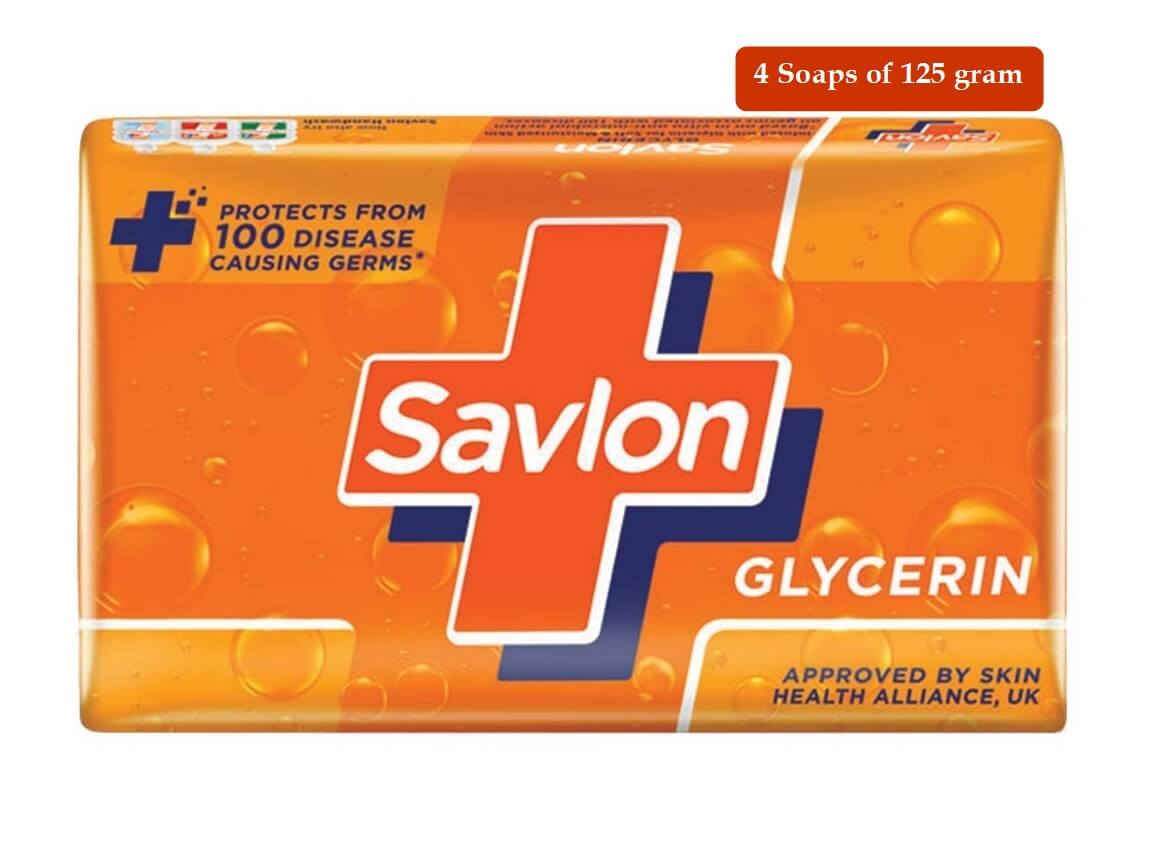 Savlon Glycerin Soap 125 g Buy 3 get 1 Free (125g x 4)